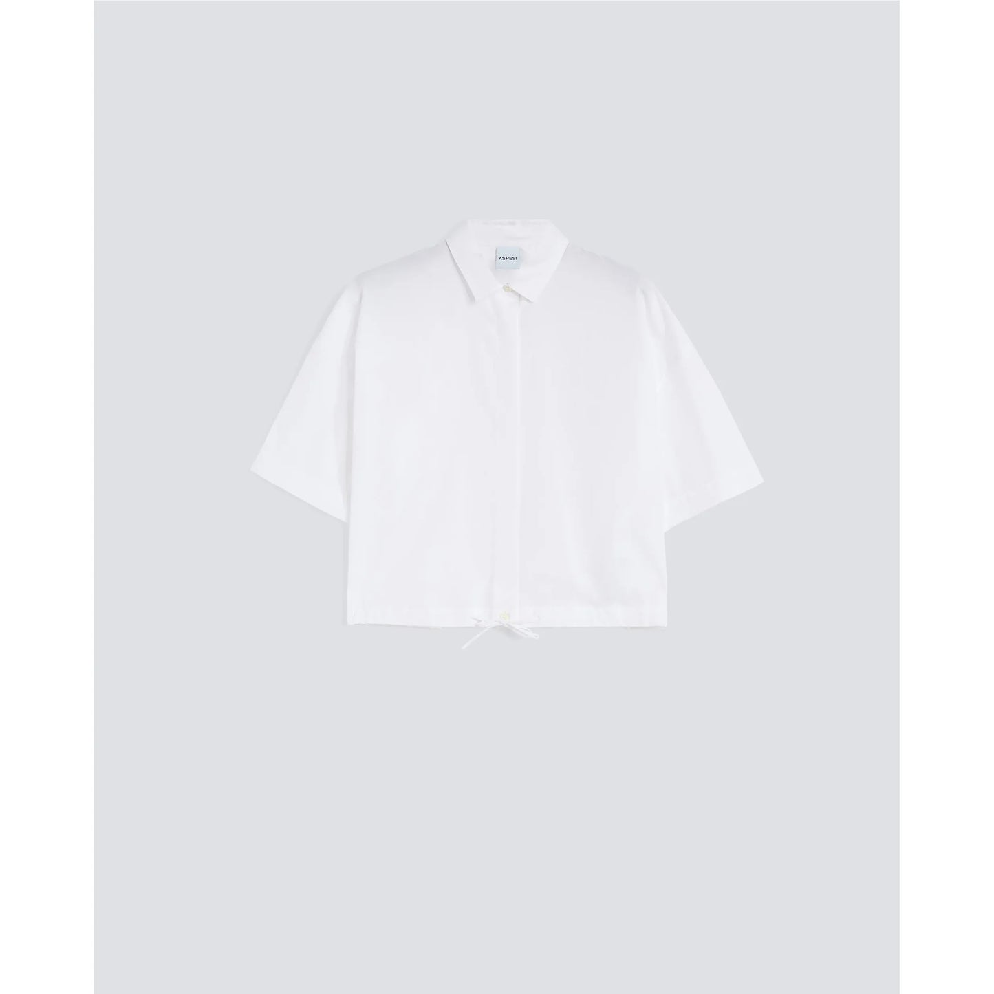 Cropped Cotton Poplin Shirt - White - DUNE + SALT