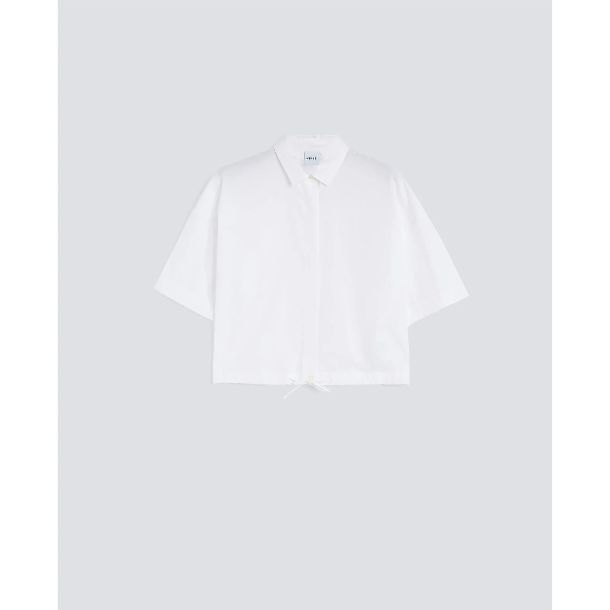 Cropped Cotton Poplin Shirt - White - DUNE + SALT