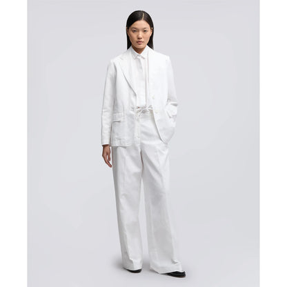 Cropped Cotton Poplin Shirt - White - DUNE + SALT