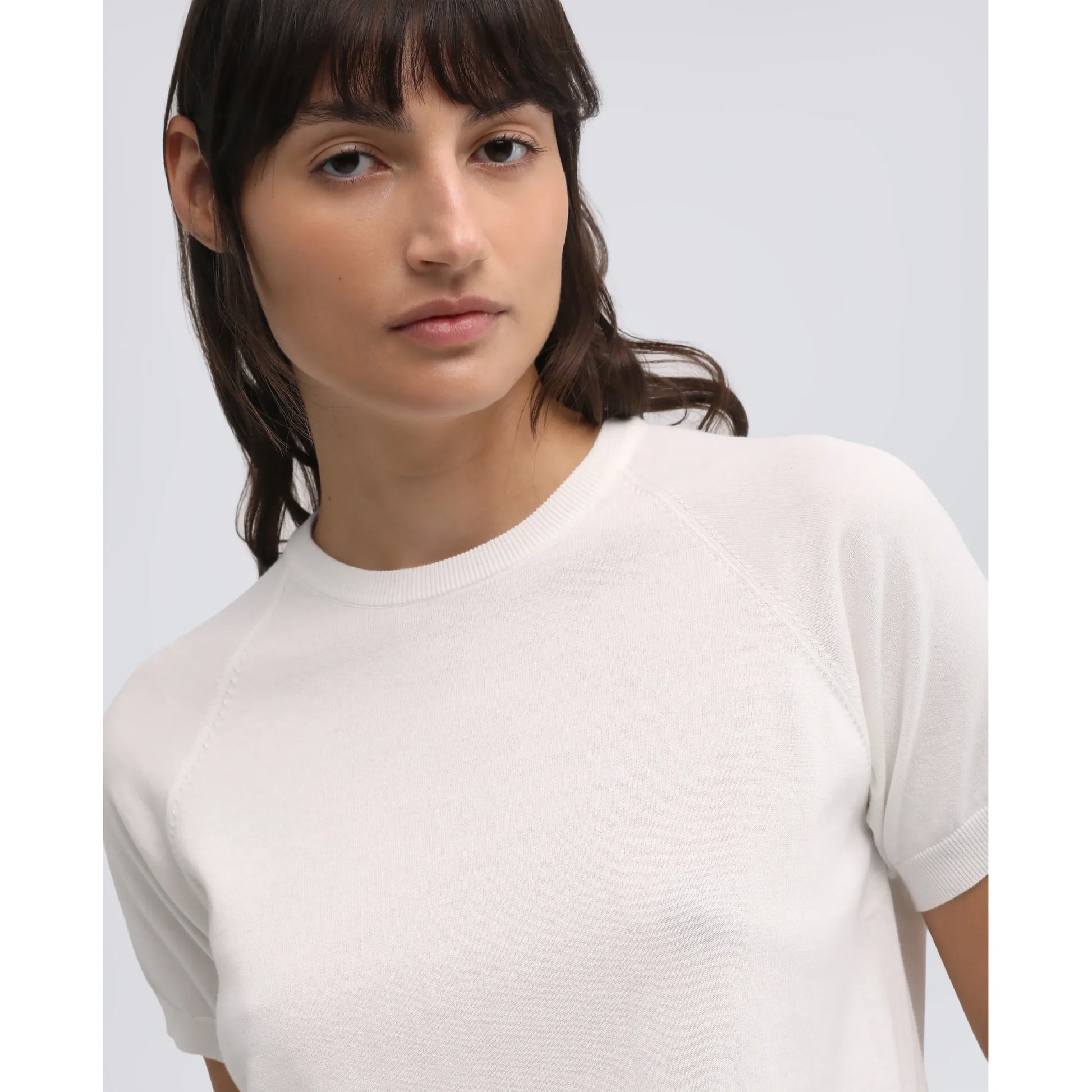 Pure Cotton Crewneck T-Shirt - Yellow - DUNE + SALT