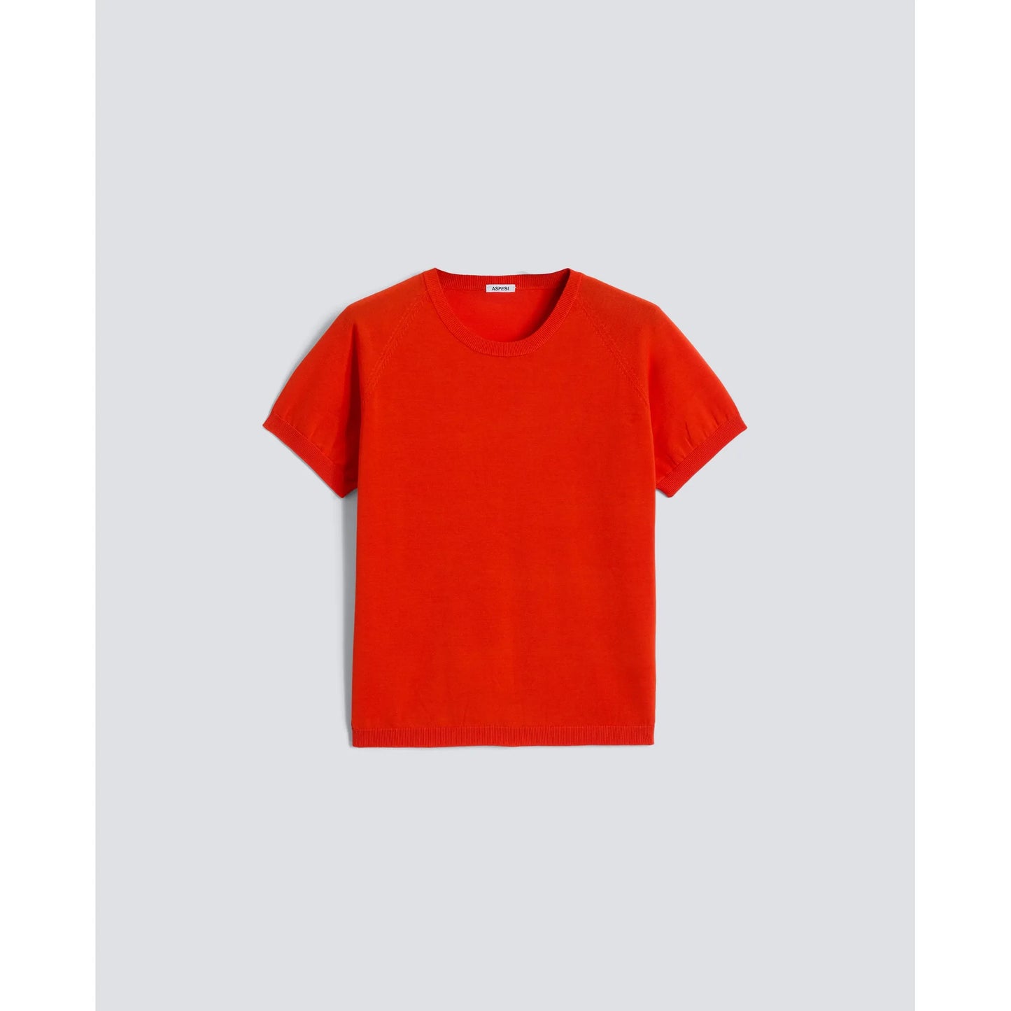 Pure Cotton Crewneck T-Shirt - Coral - DUNE + SALT