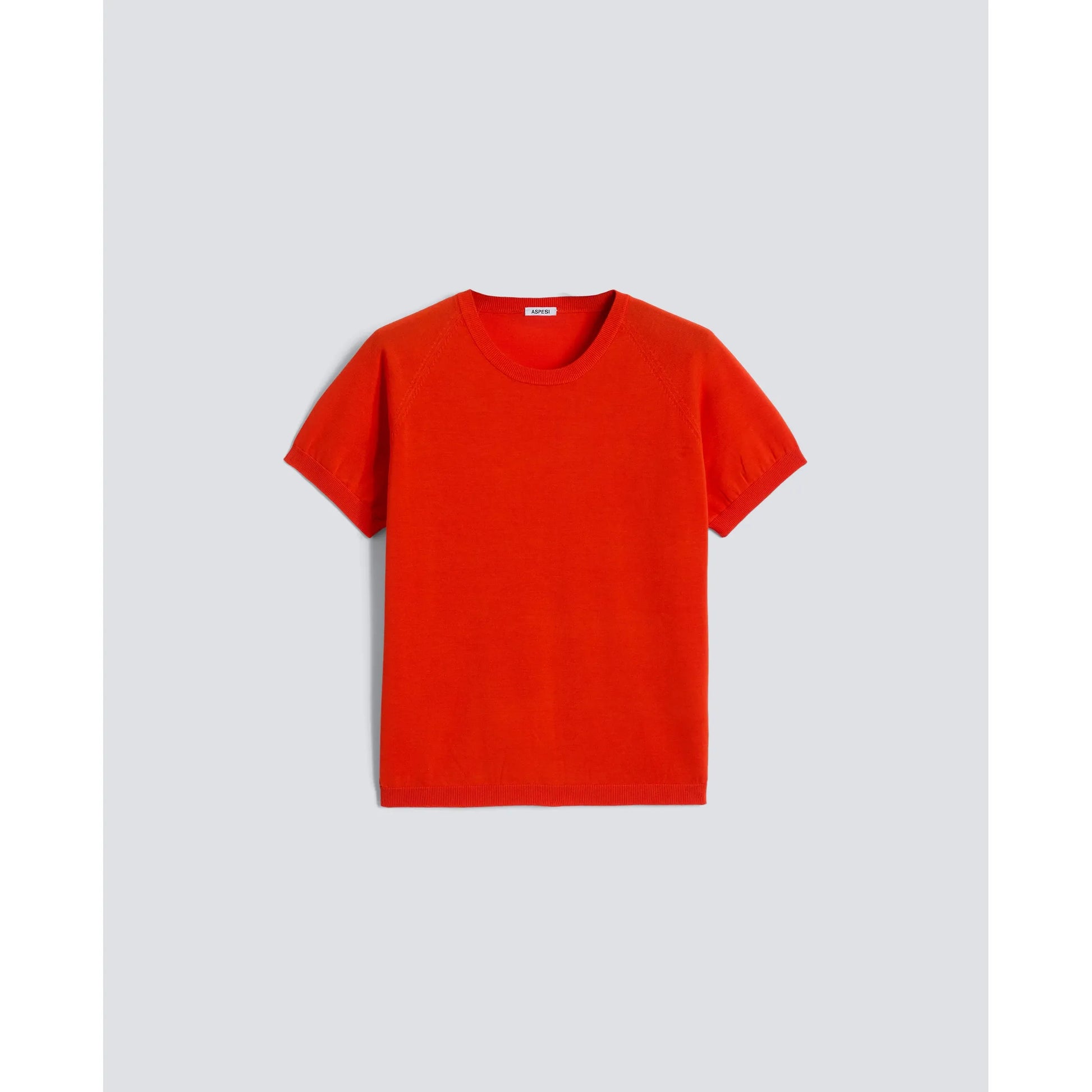 Pure Cotton Crewneck T-Shirt - Coral - DUNE + SALT