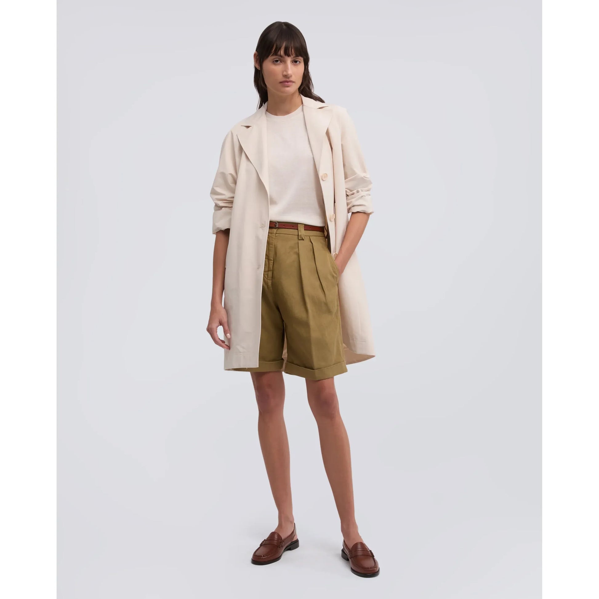 Silk/Cotton/Cashmere Knitted T-Shirt - White - DUNE + SALT