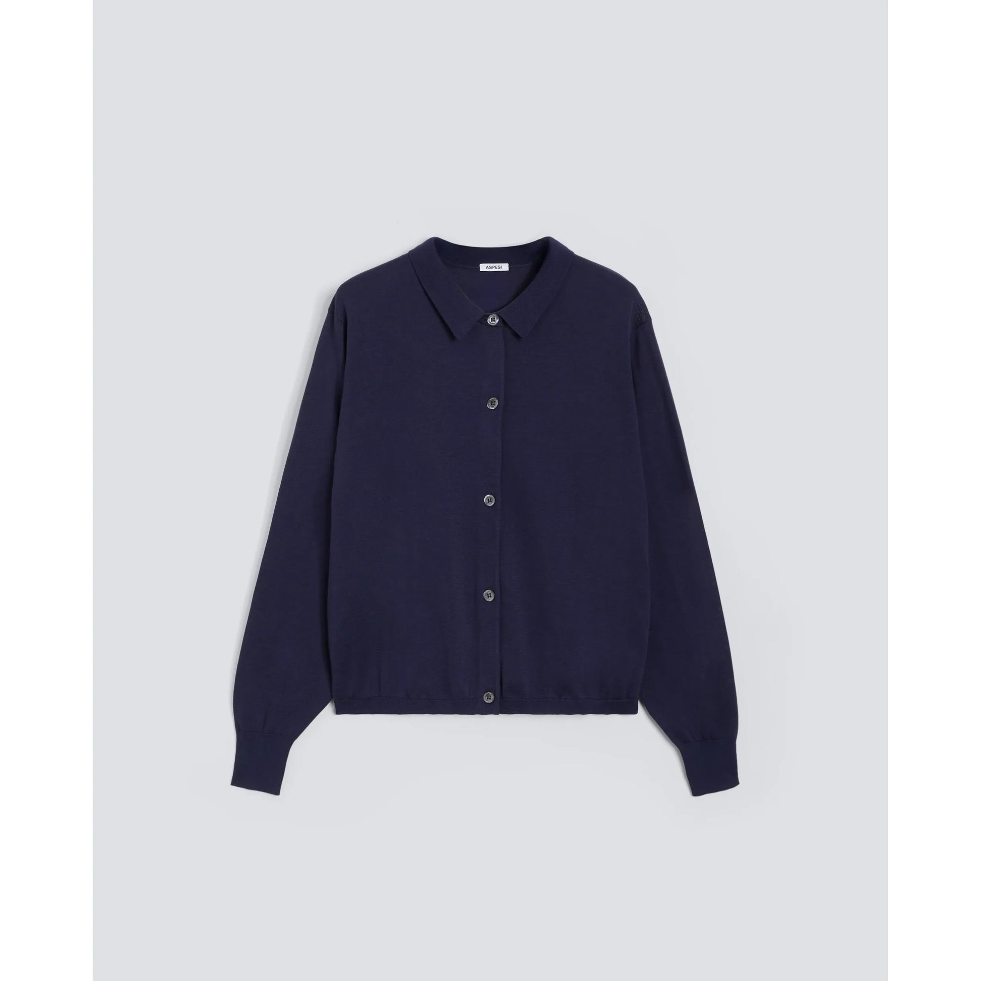 Cotton/Silk Linen Cardigan - Navy - DUNE + SALT
