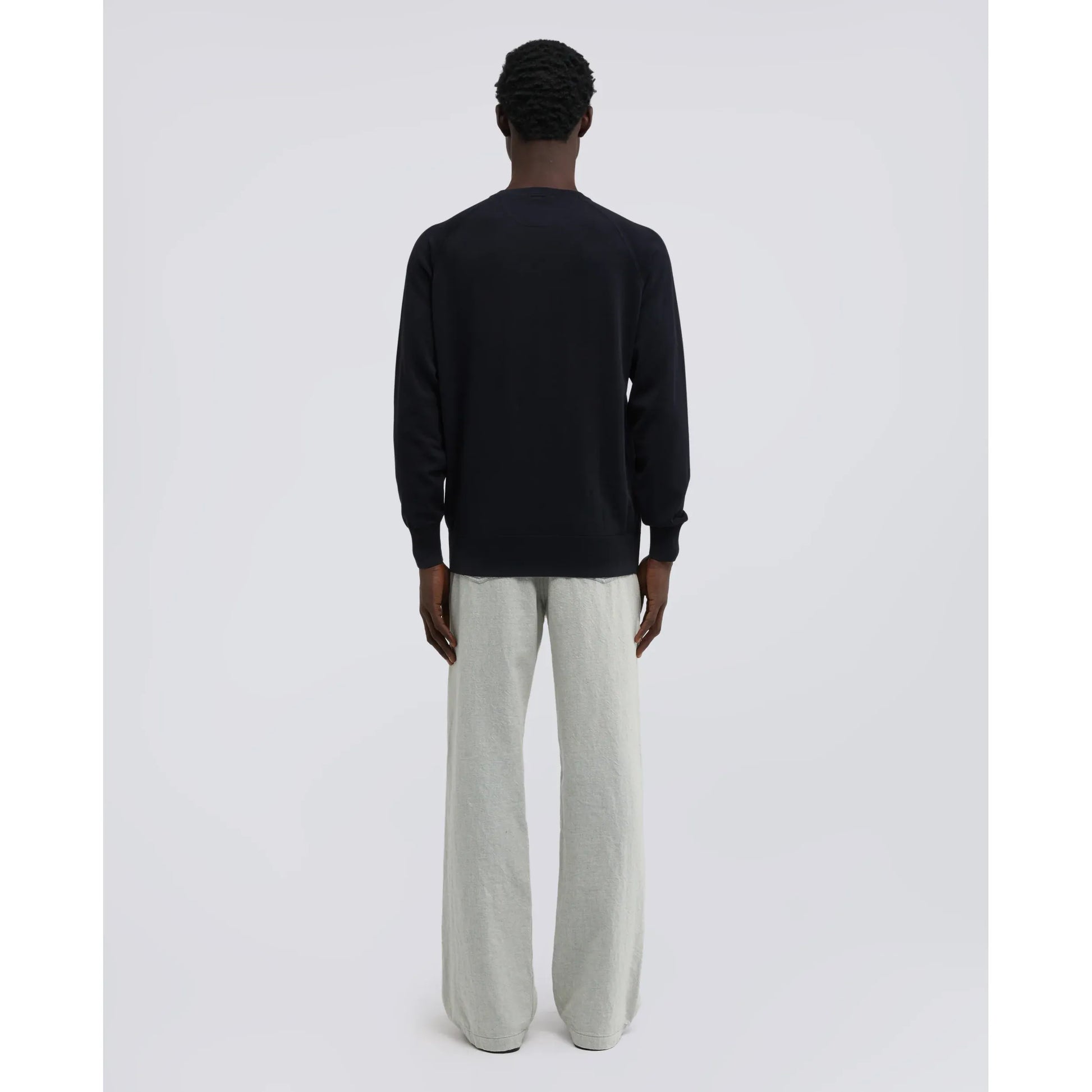 Cotton Crewneck Sweater - Navy - DUNE + SALT