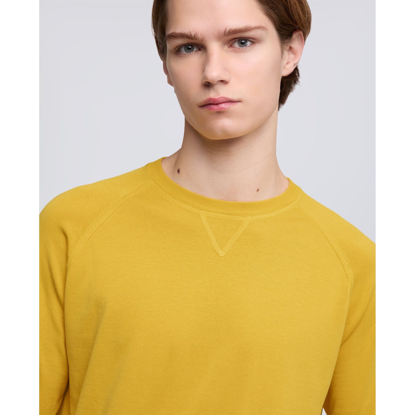 Cotton Crewneck Sweater - Orange - DUNE + SALT