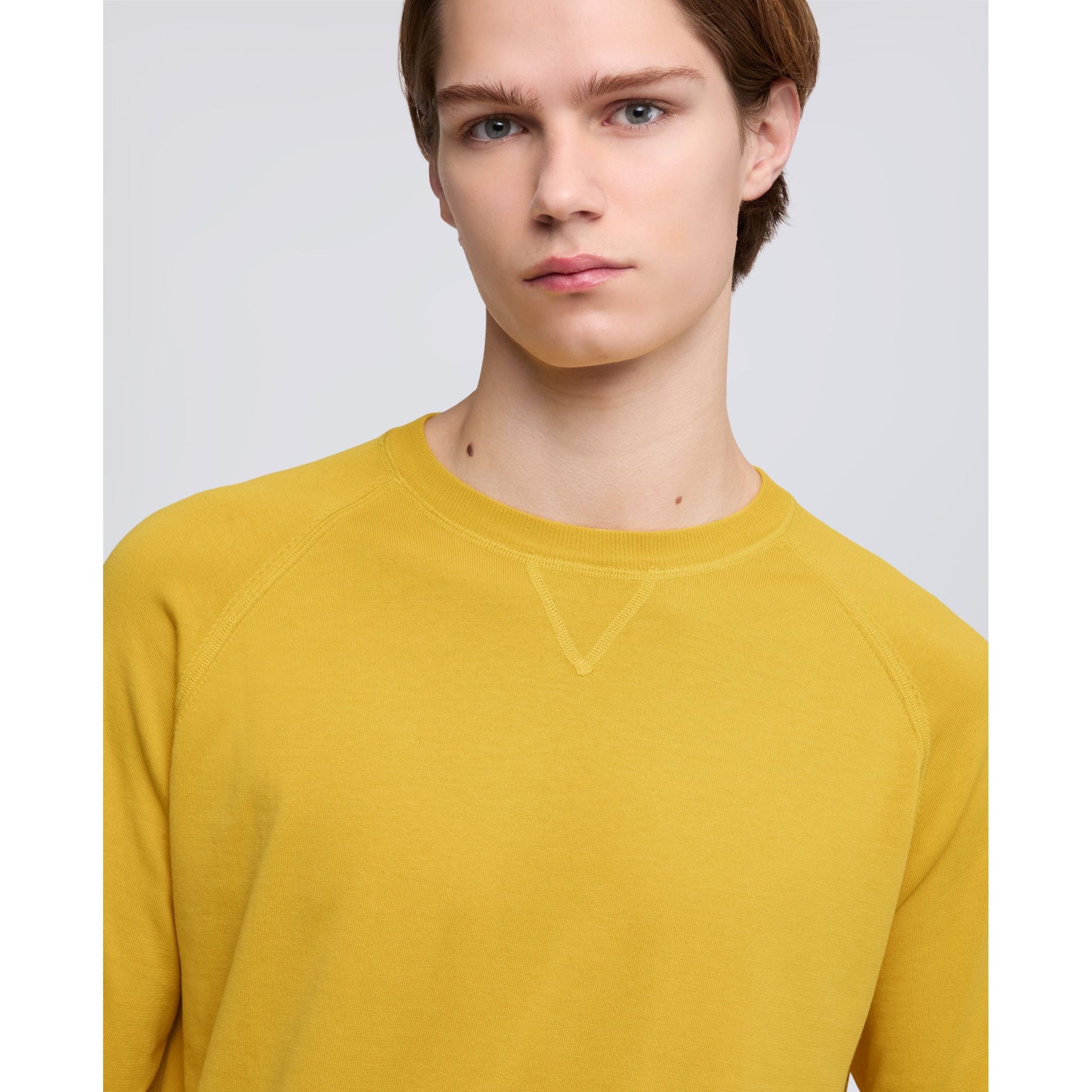 Cotton Crewneck Sweater - Orange - DUNE + SALT