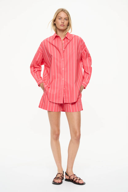 Chiara Striped Shorts - Watermelon/Salsa/Orange/Natural