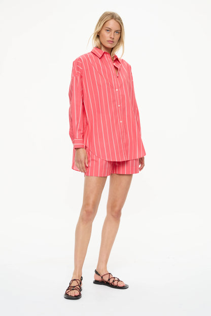 Chiara Striped Shorts - Watermelon/Salsa/Orange/Natural