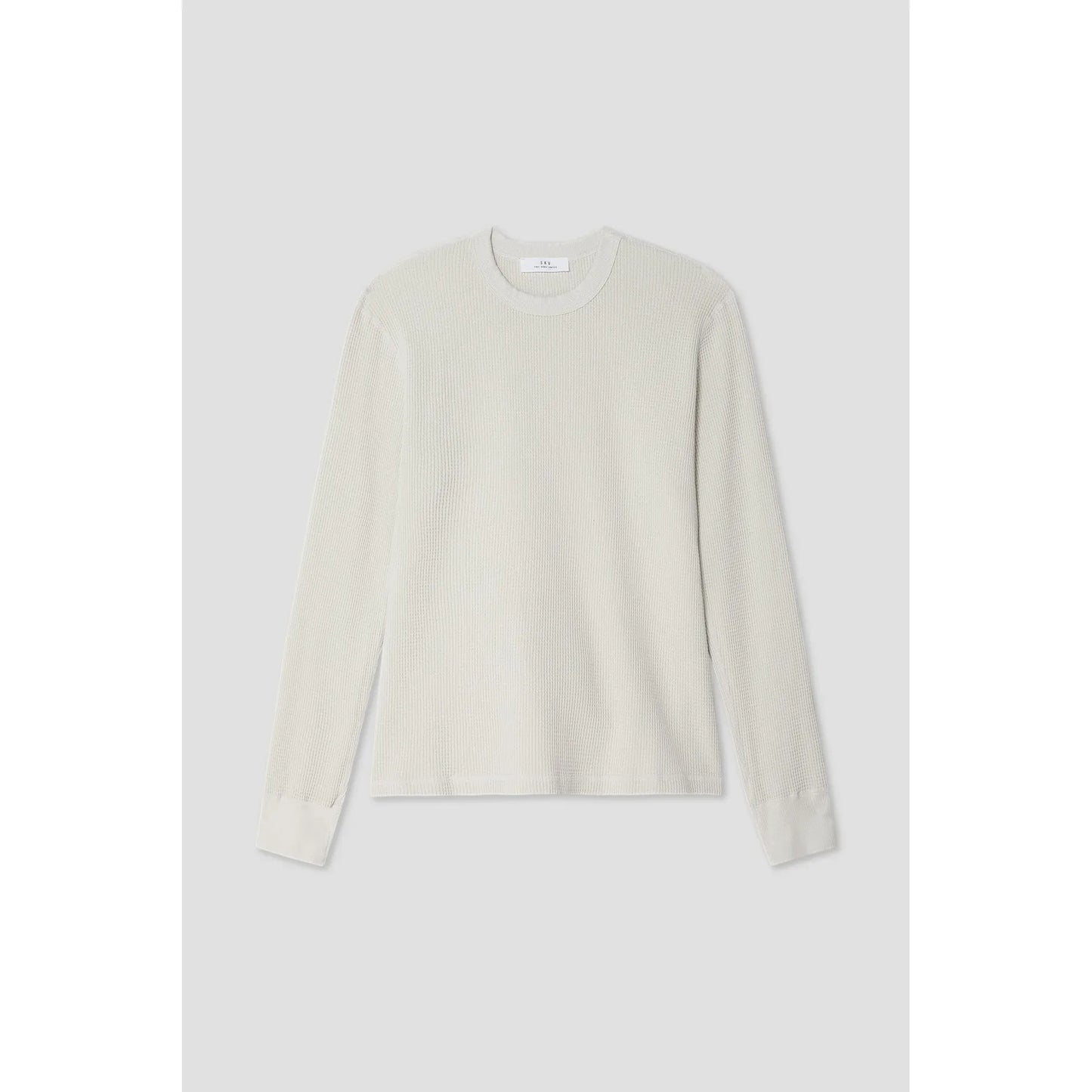 L/S Crew Waffle Tee - Ash - DUNE + SALT