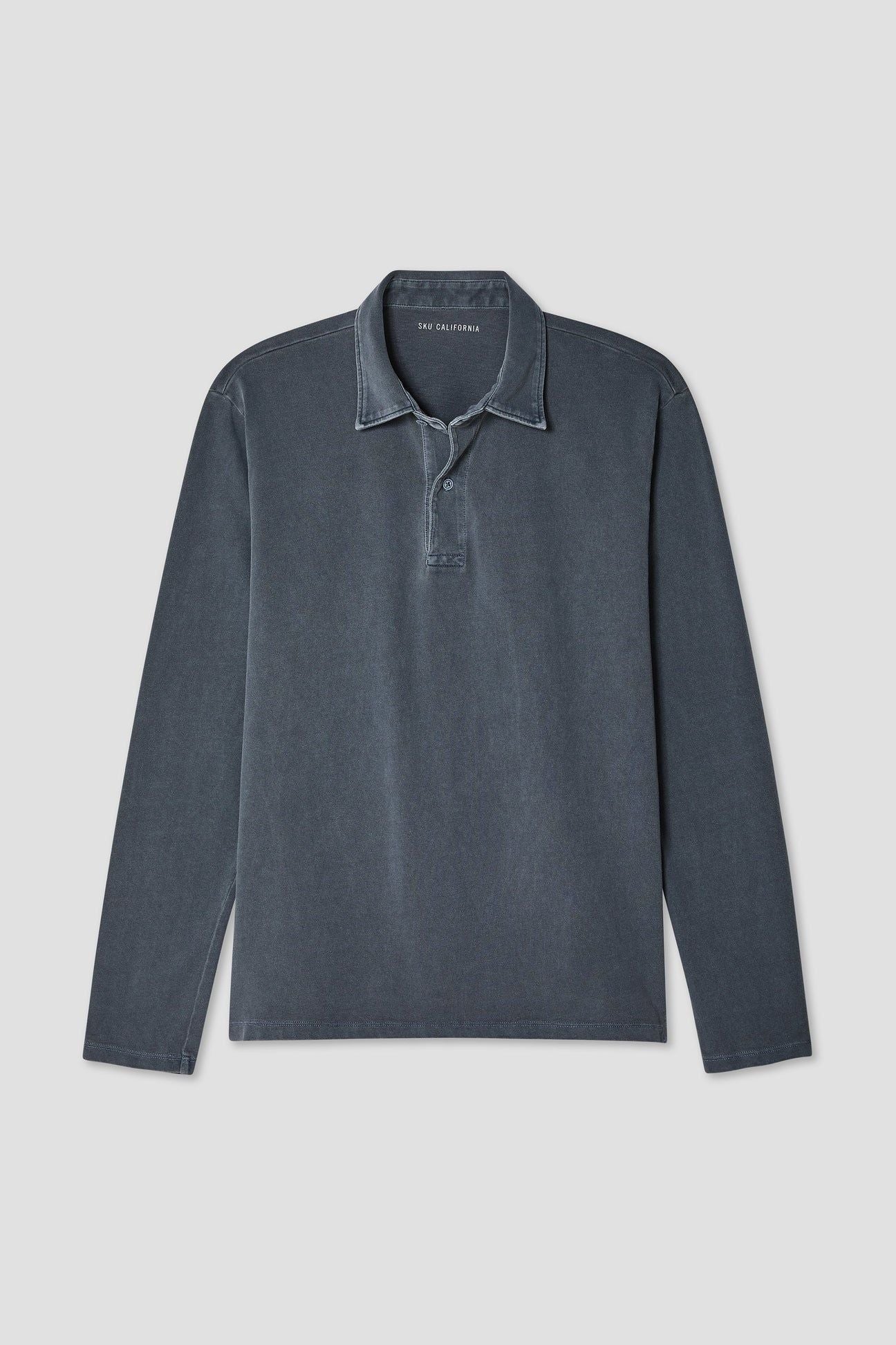 L/S Organic Recycled Polo - Navy - DUNE + SALT