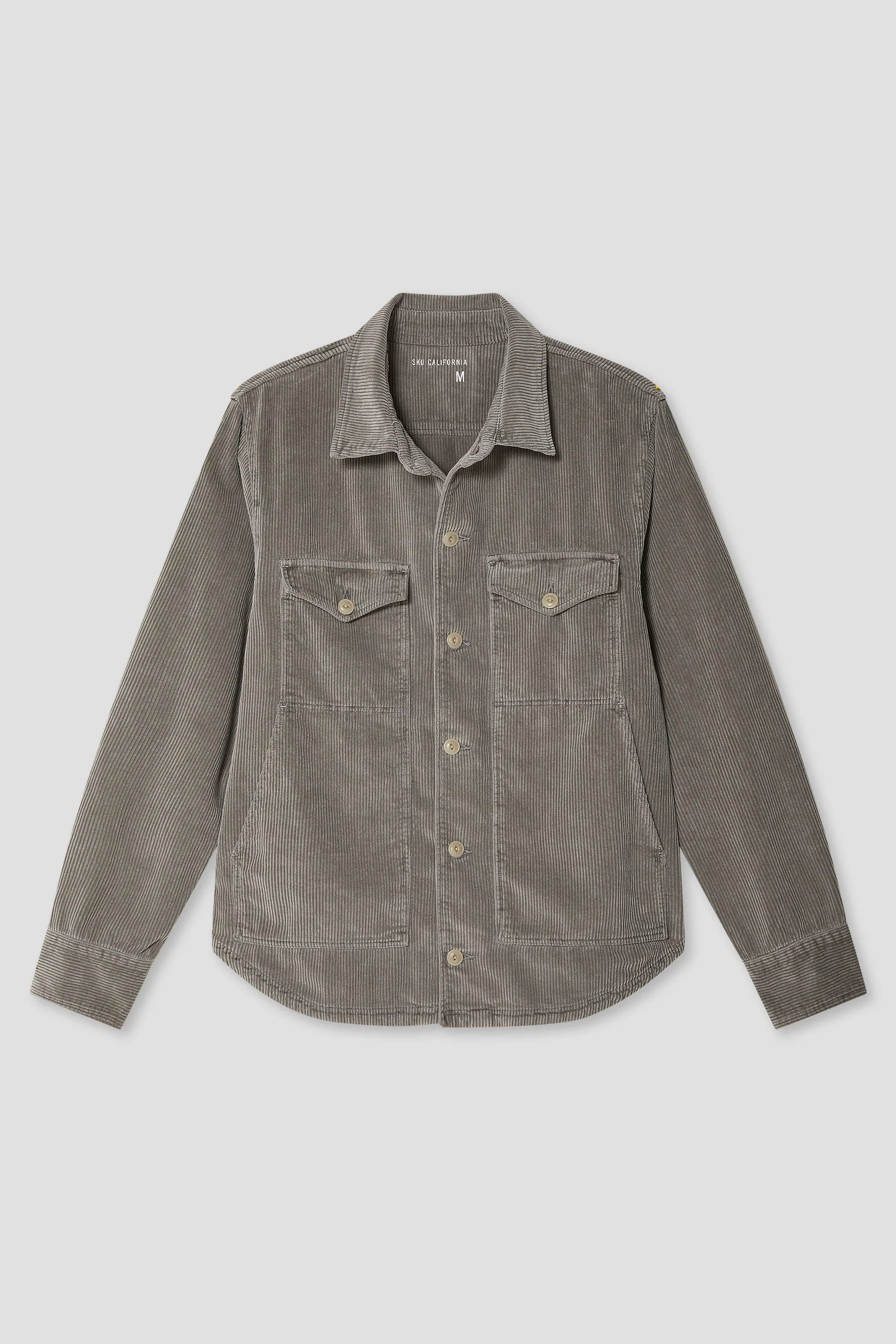Wide Wale Corduroy Shirt Jacket - Mocha Brown - DUNE + SALT