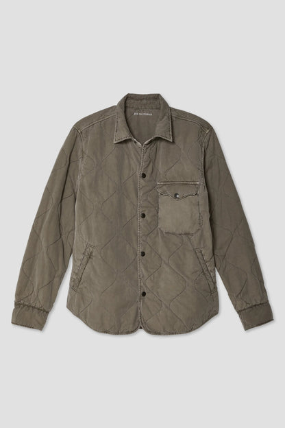 Flight Quilted Shirt Jacket - Mocha - DUNE + SALT