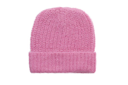 Women's Sophia Hat in Taffy Pink by ELEVEN SIX, featuring a stylish wide-brim design and soft fabric.