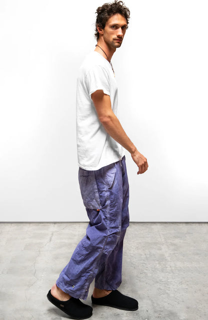 FreeCity OUTOFSIGHT POPLIN/AIR FLAP/SNAP KITE PANT - Blue Plant White Smoke