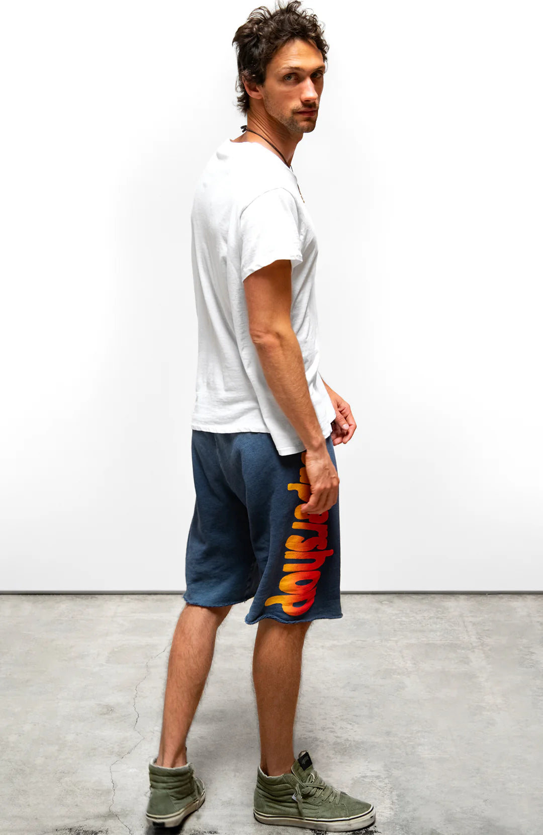 FreeCity SUPERSHOP SPARROW CIRCA05 SUPERVINTAGEYUMM CUTOFFS - Mud Powder White Smoke