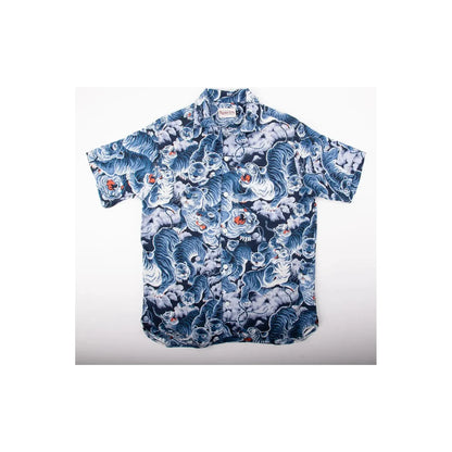 Hawaiian Ice Tiger Shirt - Navy Multi - DUNE + SALT