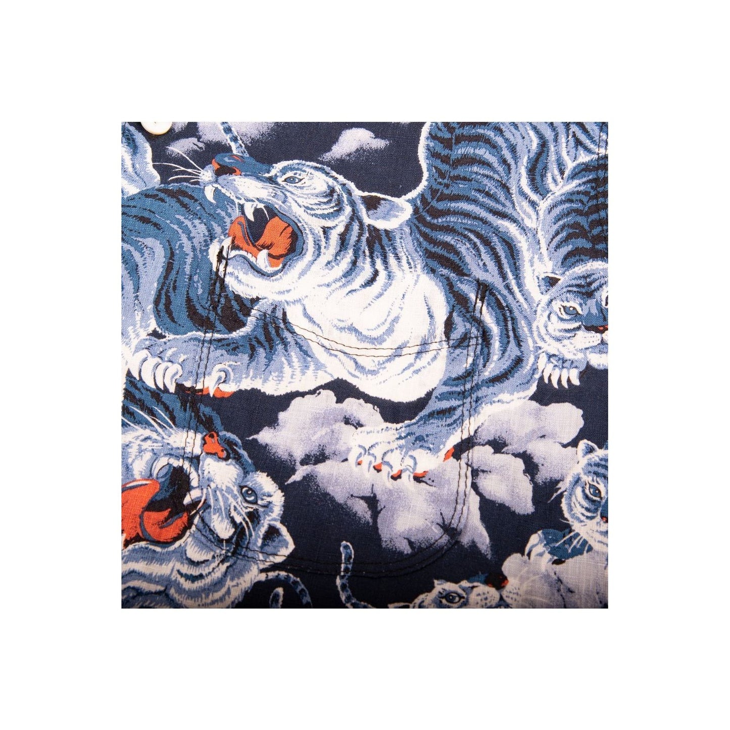 Hawaiian Ice Tiger Shirt - Navy Multi - DUNE + SALT