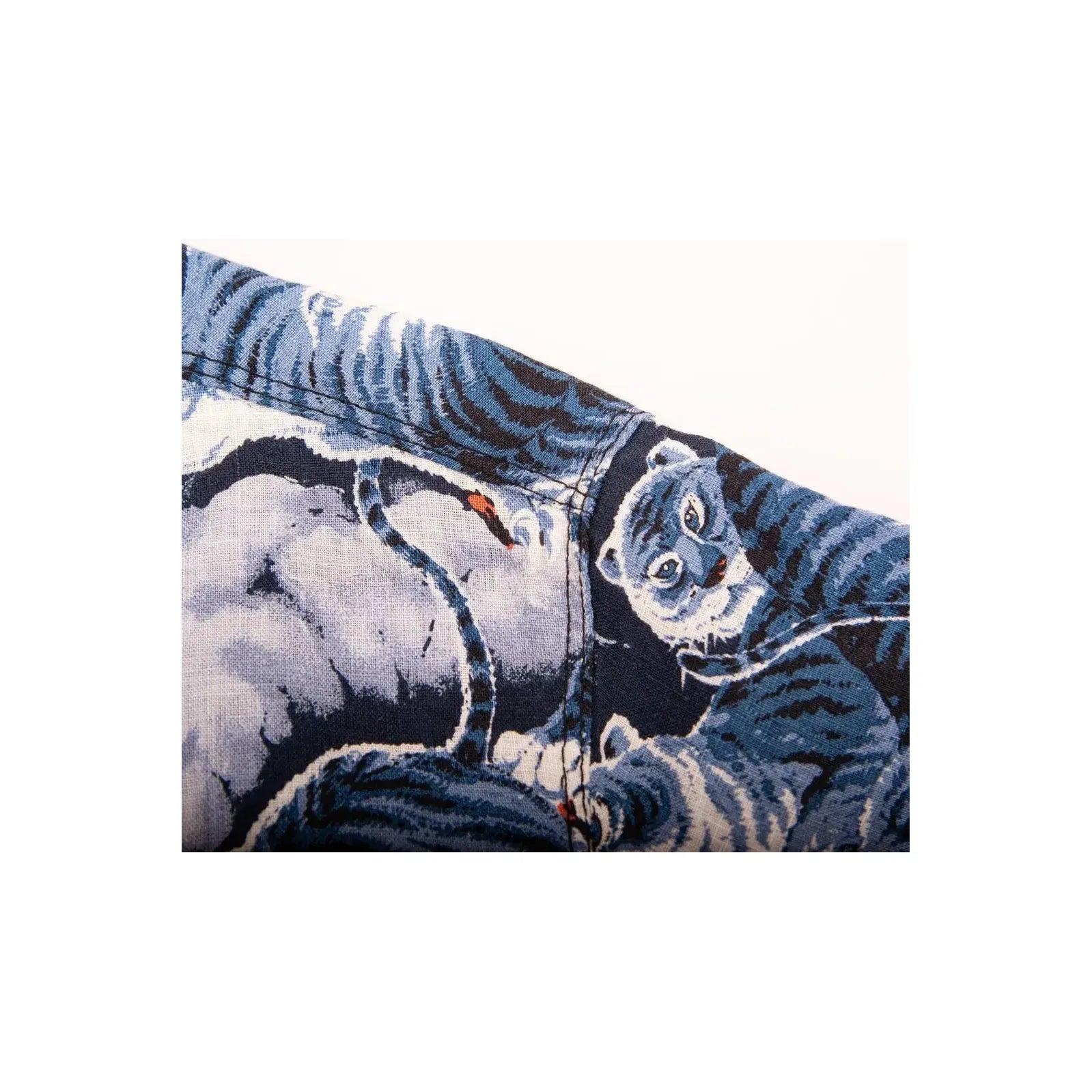 Hawaiian Ice Tiger Shirt - Navy Multi - DUNE + SALT