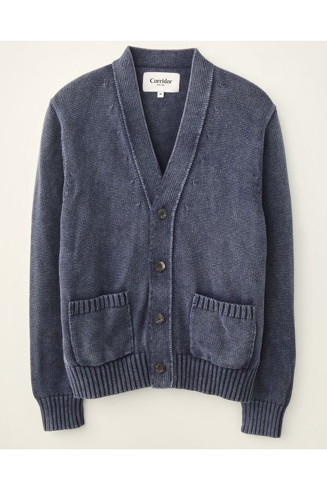 Acid Wash Cardigan - Midnight - DUNE + SALT