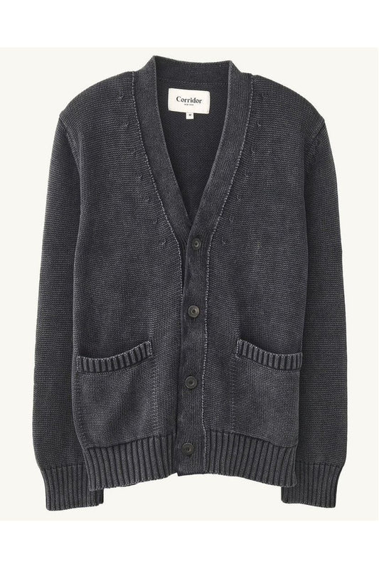 Acid Wash Cardigan - Black - DUNE + SALT