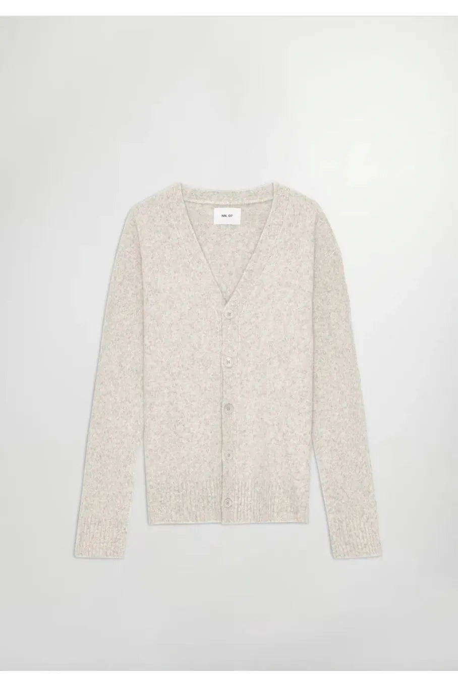 John V-Neck Cardigan - White Pepper - DUNE + SALT