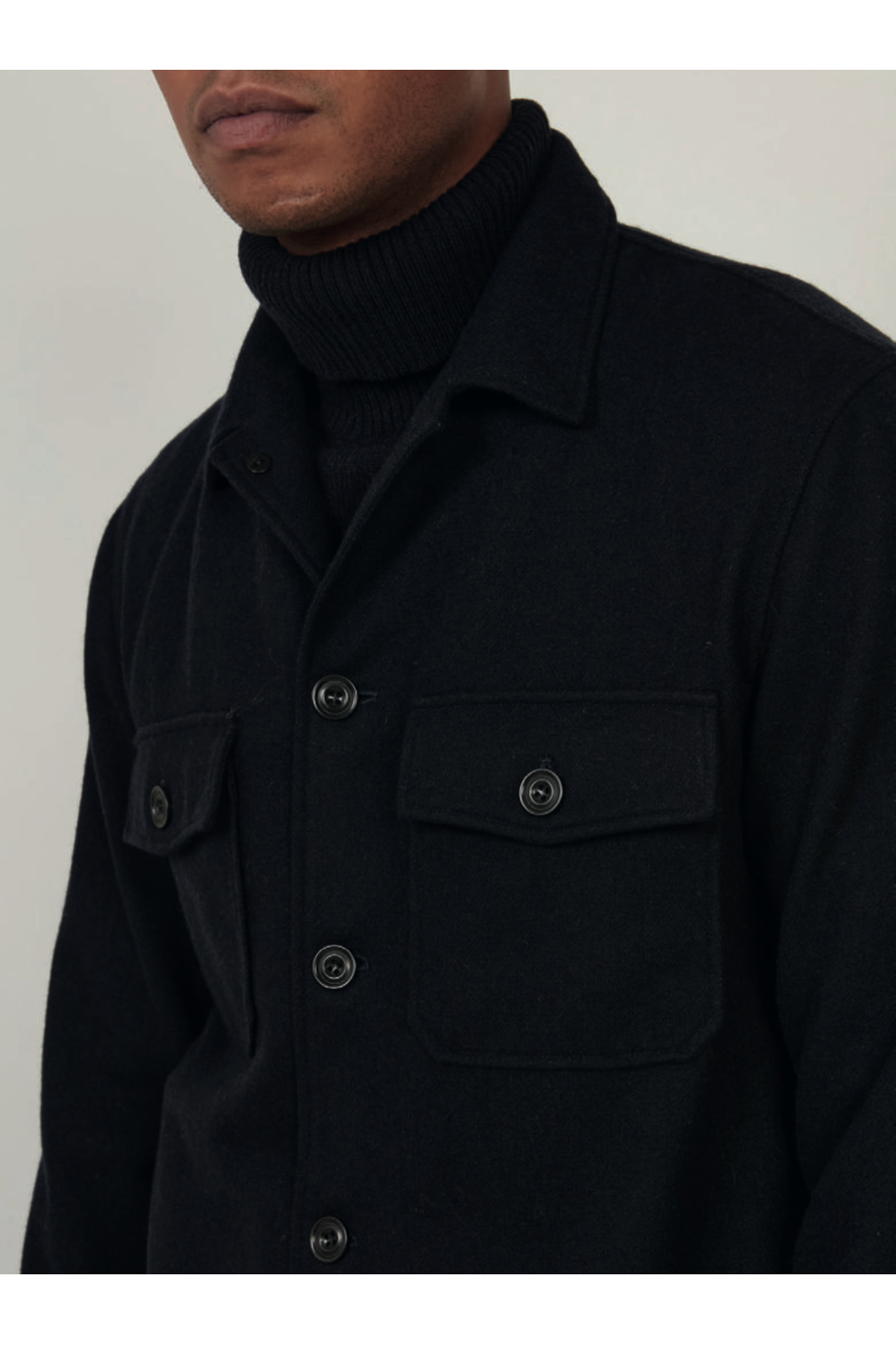 Day Recycled Wool Jacket - Navy - DUNE + SALT
