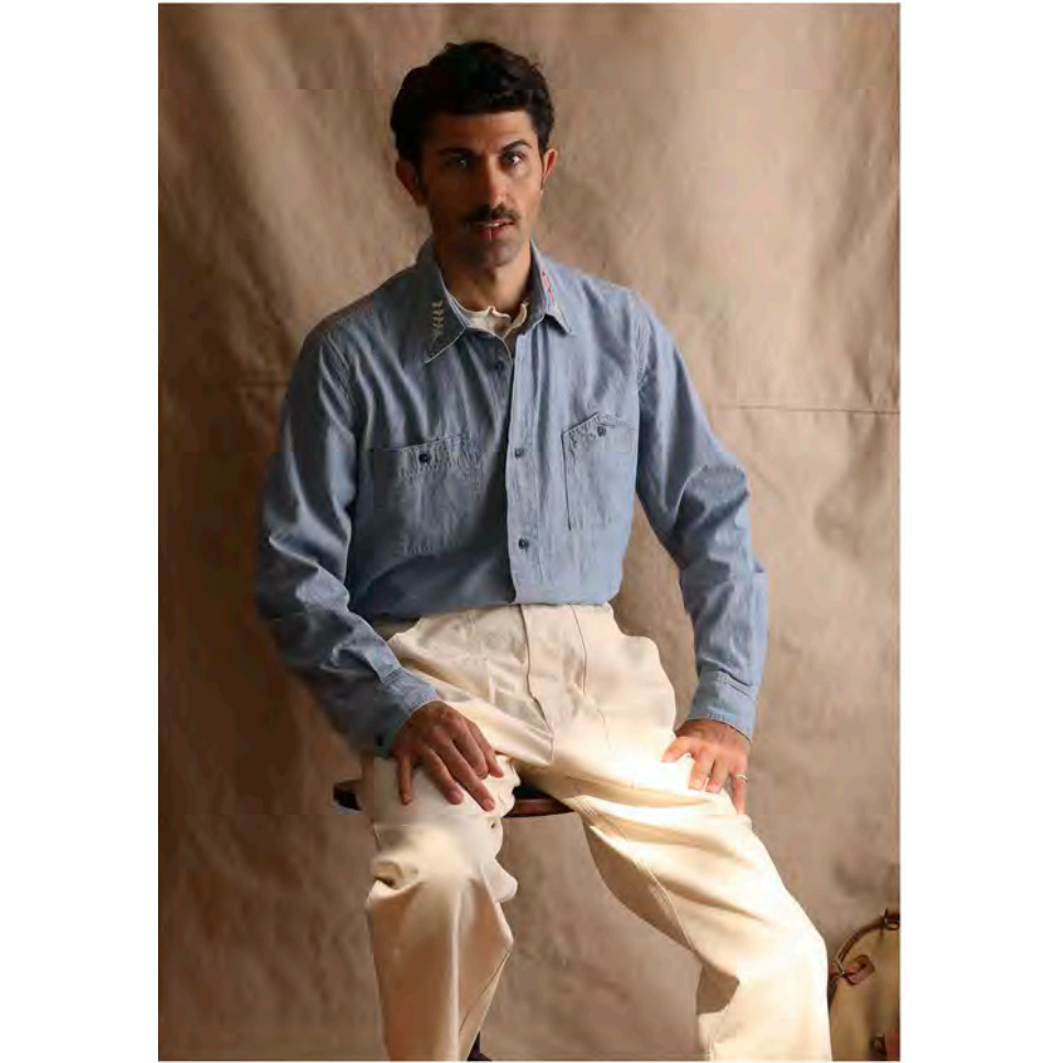 Kodiak Work Shirt - Stone Washed Chambray - DUNE + SALT