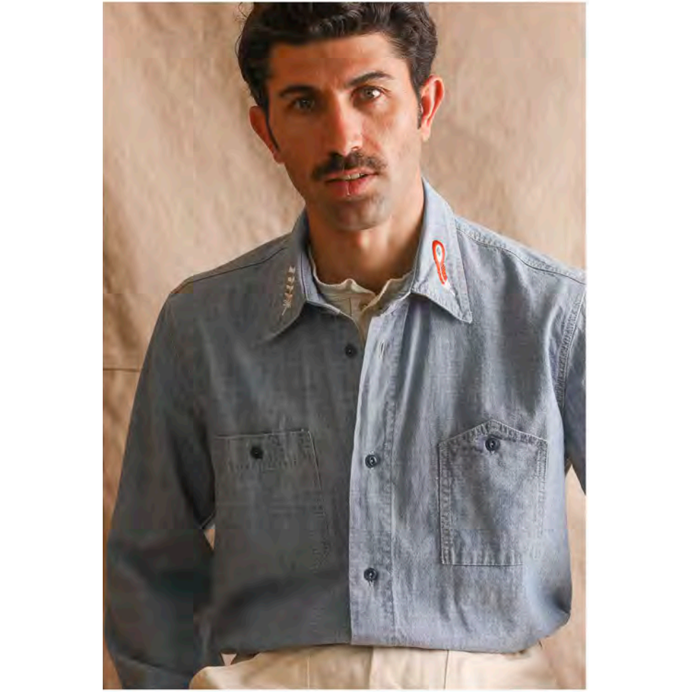 Kodiak Work Shirt - Stone Washed Chambray - DUNE + SALT