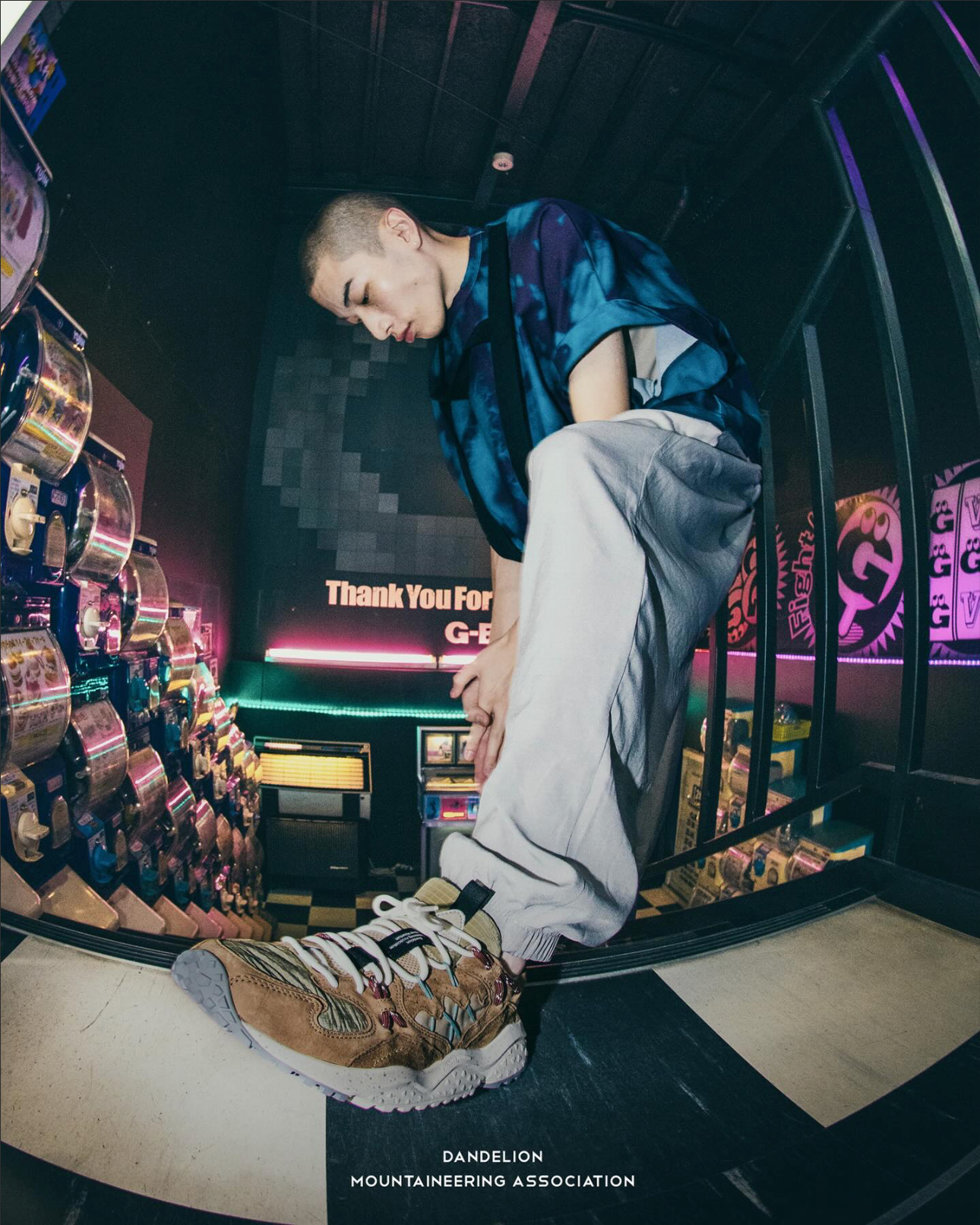 Yamabushi Men's Suede/Nylon Ripstop Sneaker - Biscuit/Beige - DUNE + SALT