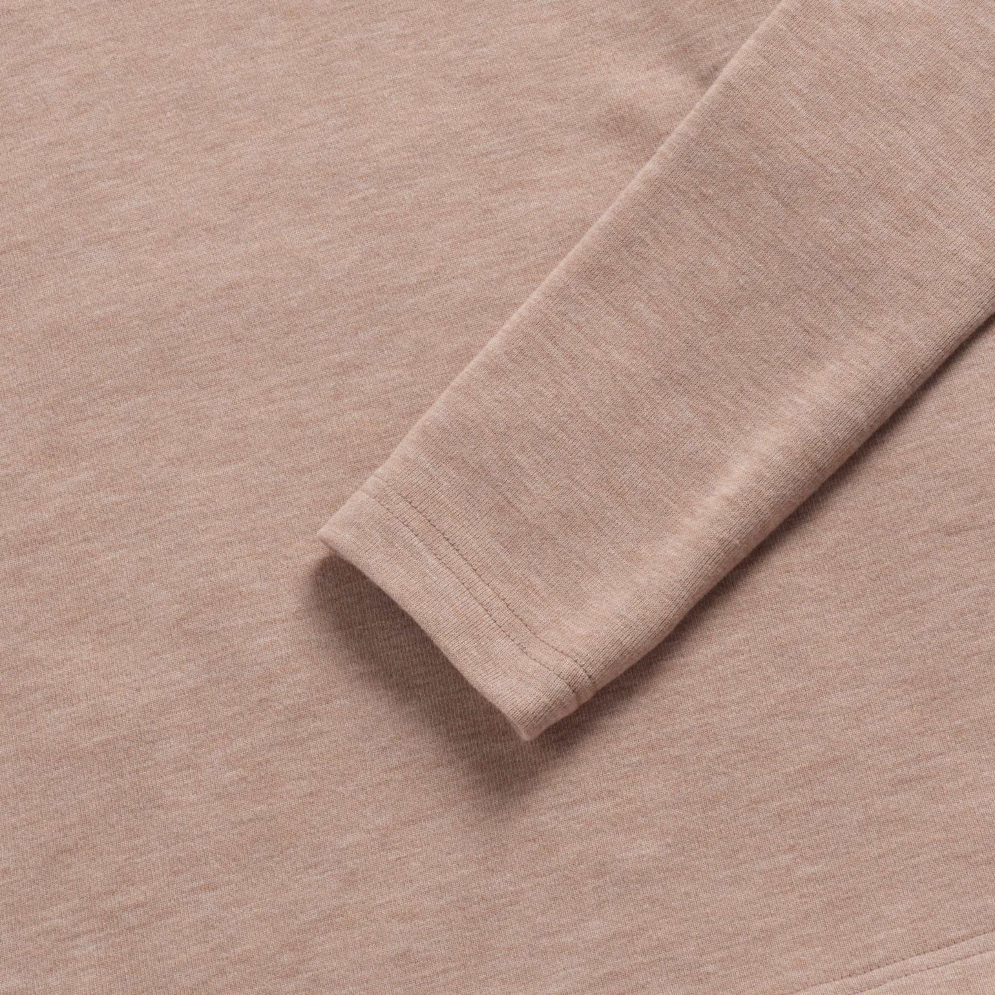 Surfside Supply Sean Super Soft Classic Henley - Camel Heather Rosy Brown