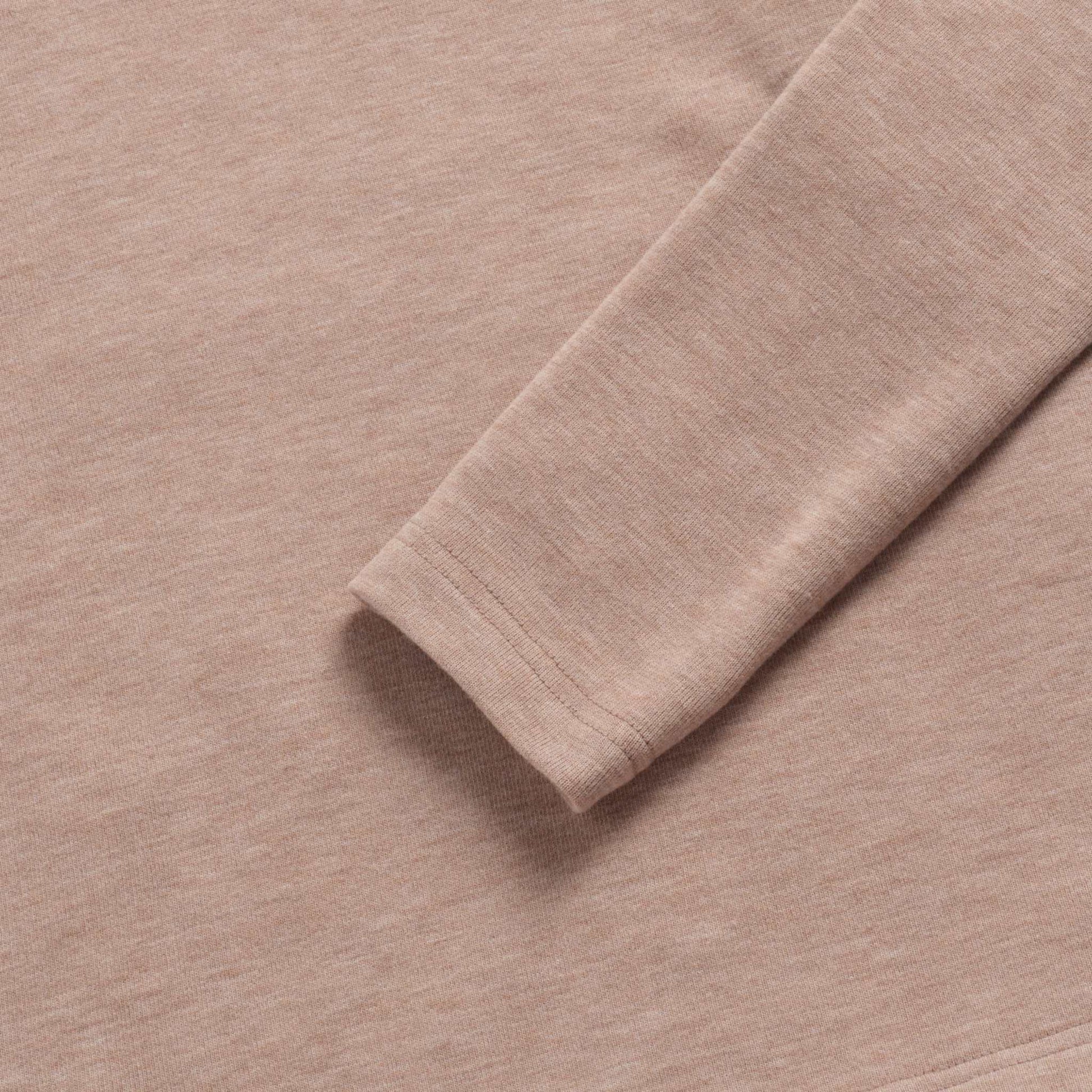 Surfside Supply Sean Super Soft Classic Henley - Camel Heather Rosy Brown
