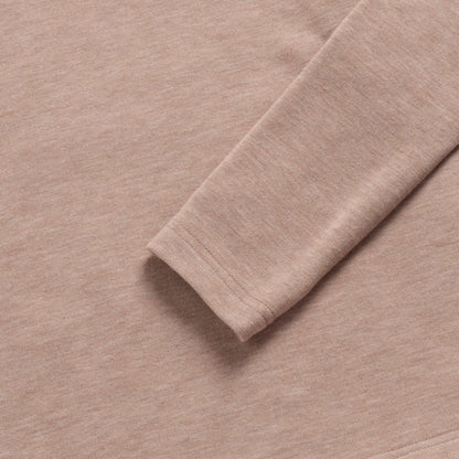Surfside Supply Sean Super Soft Classic Henley - Camel Heather Rosy Brown
