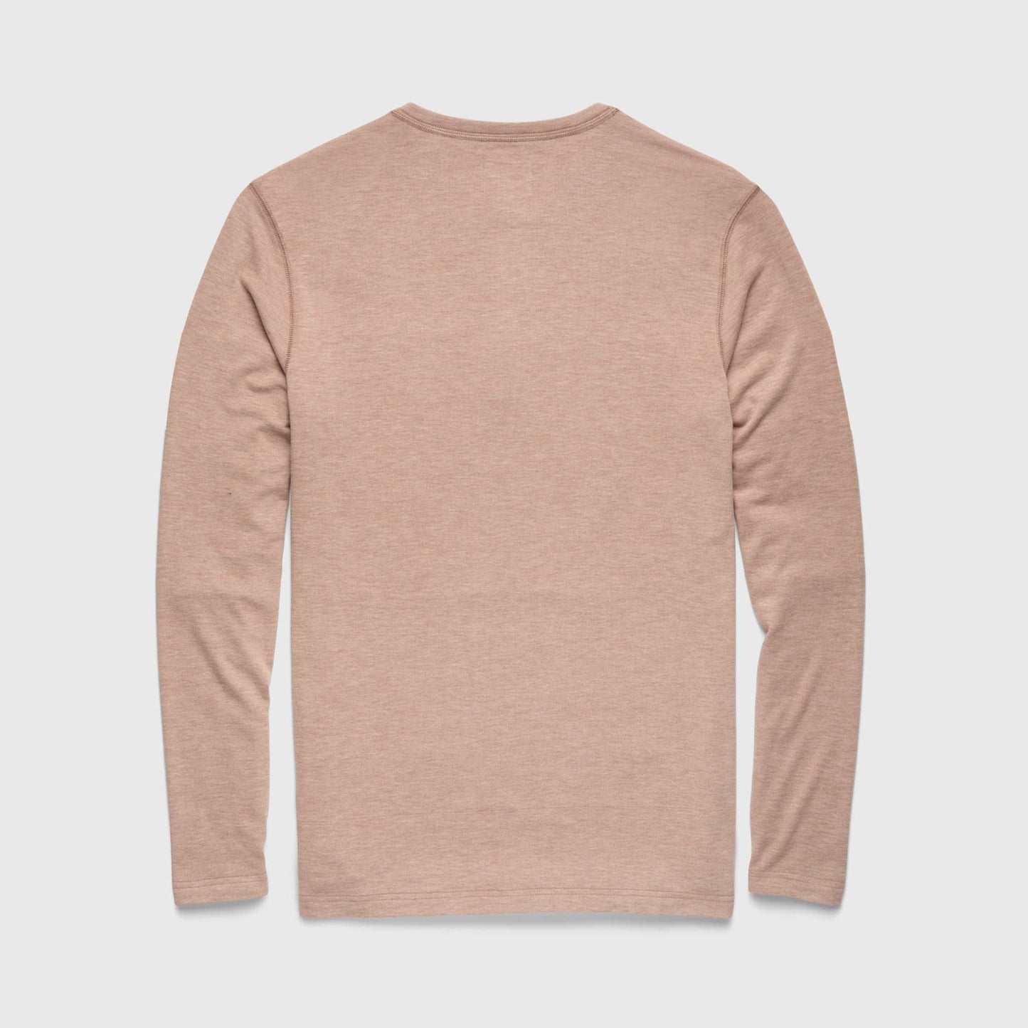 Surfside Supply Sean Super Soft Classic Henley - Camel Heather Tan