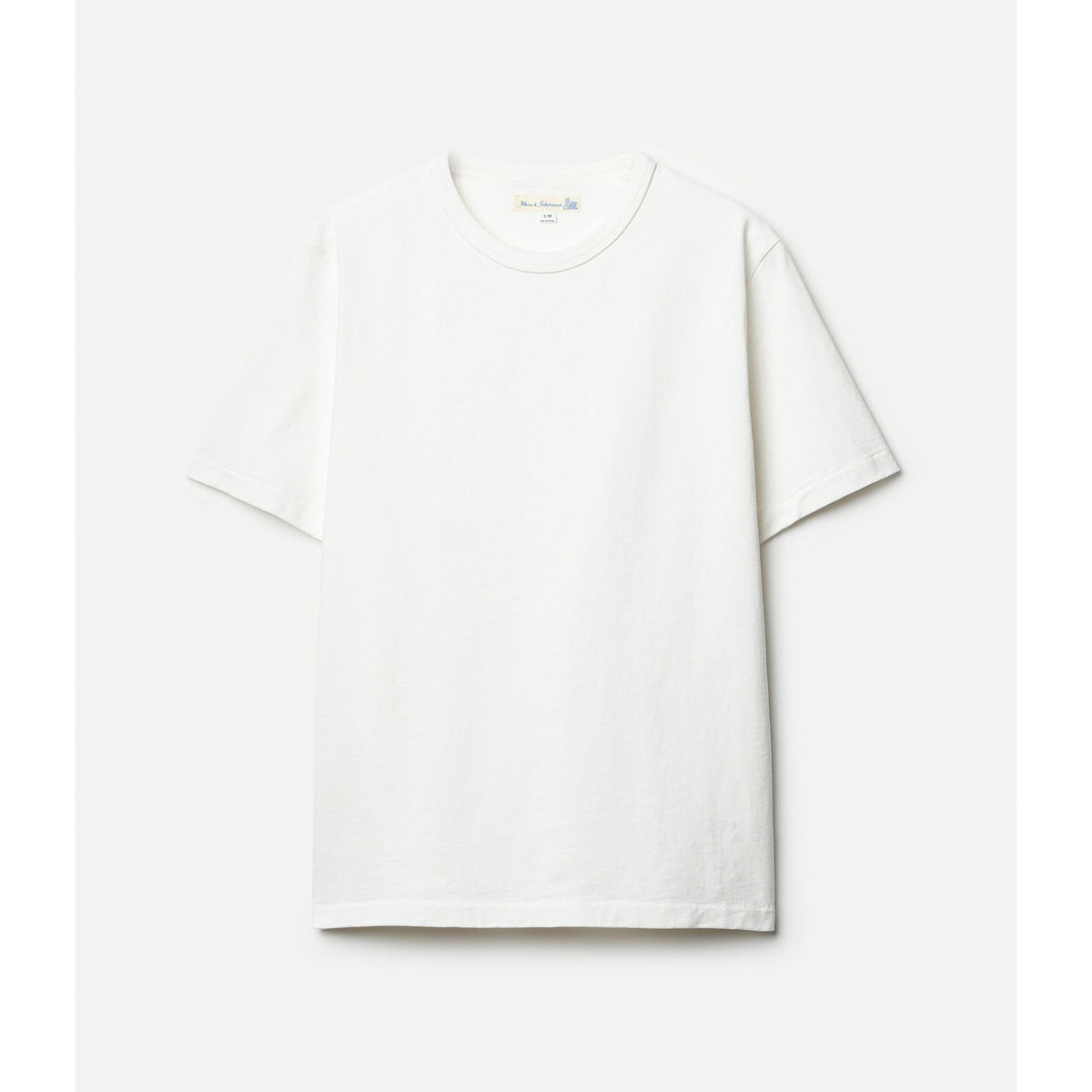 Merz B. Schwanen Classic Cotton Jersey T-Shirt - White Seashell