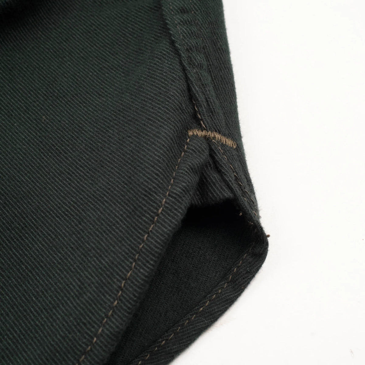 Bode Twill Western Shirt - Forest Green