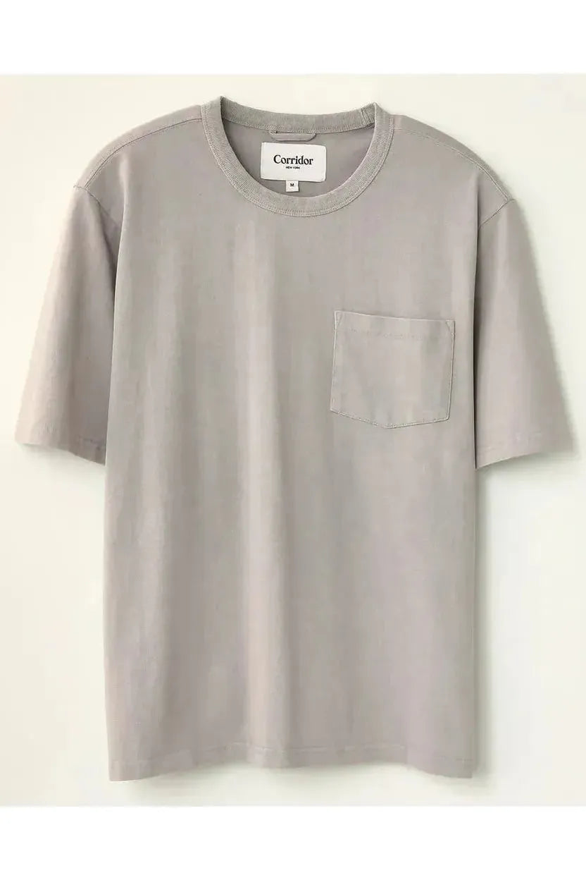 Garment Dyed Tee - Oyster Grey - DUNE + SALT