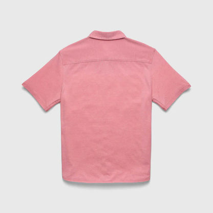 Tony Burnout Knit Shirt - Brandied Apricot - DUNE + SALT