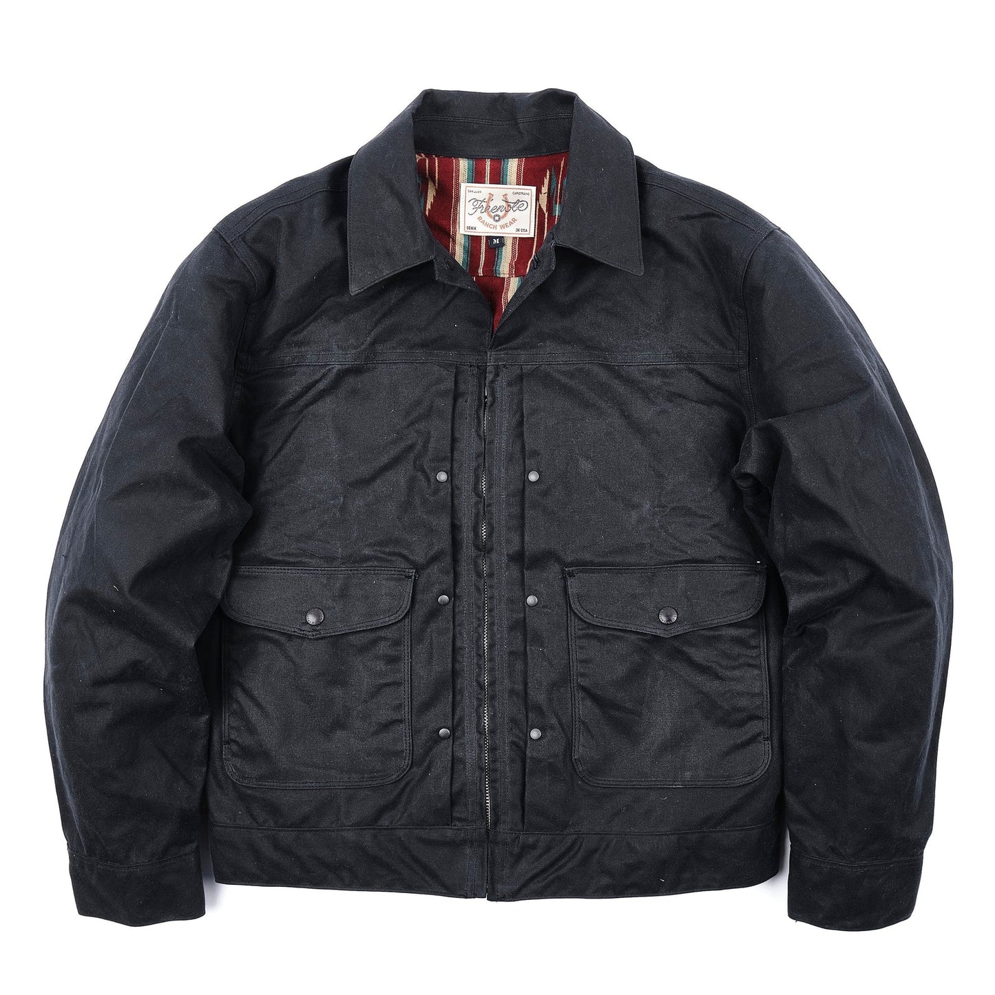 Faro 10 Ounce Waxed Jacket - Black
