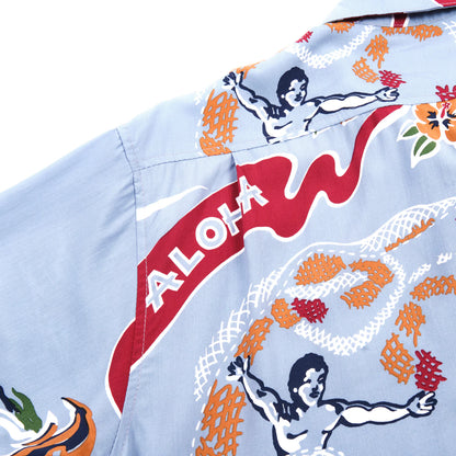 Hawaiian Aloha Shirt - Clear Blue - DUNE + SALT