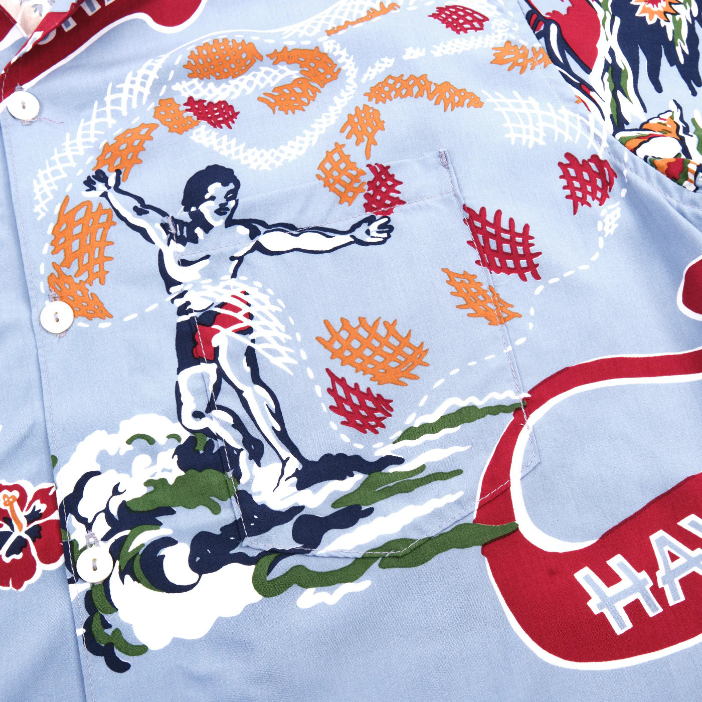 Hawaiian Aloha Shirt - Clear Blue - DUNE + SALT