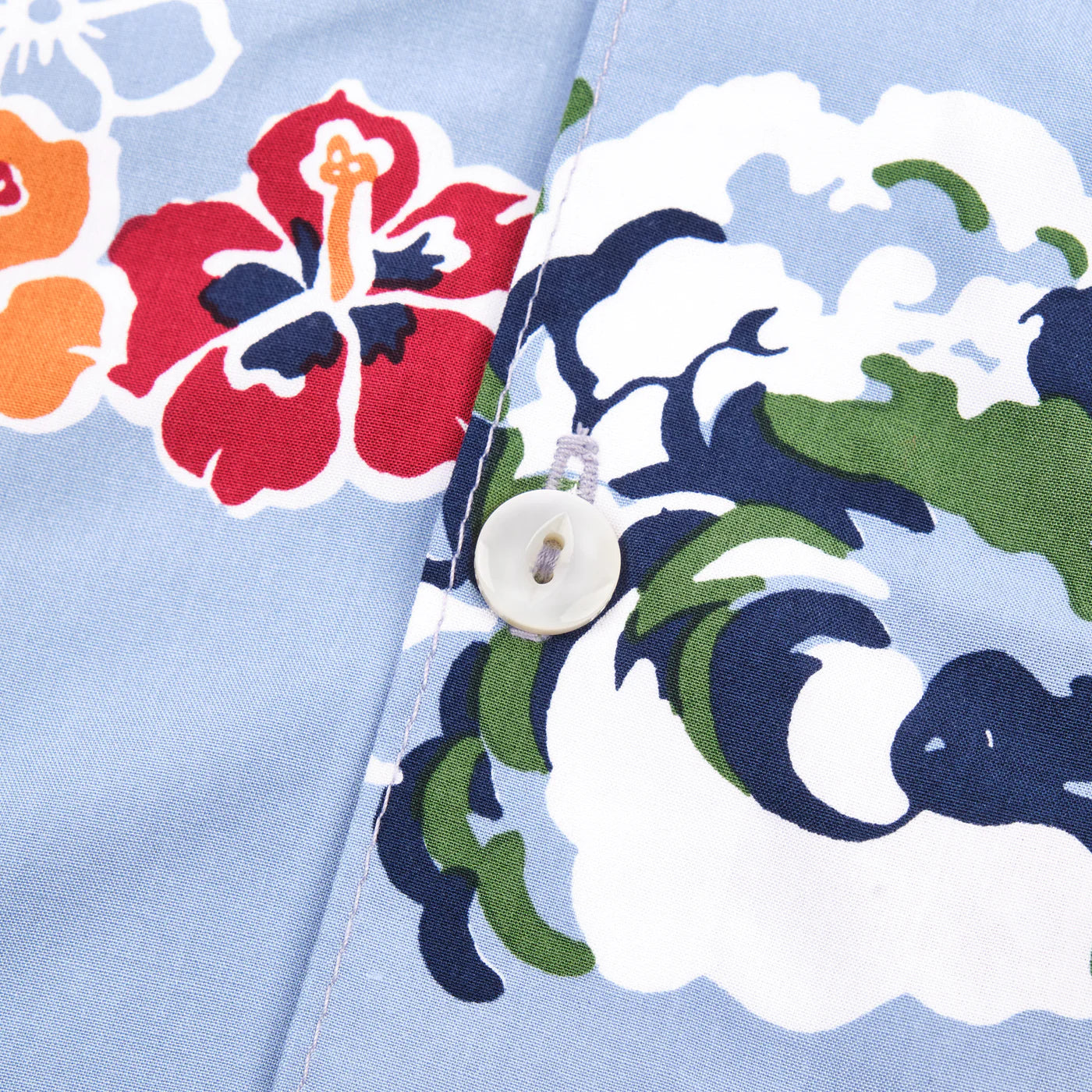 Hawaiian Aloha Shirt - Clear Blue - DUNE + SALT