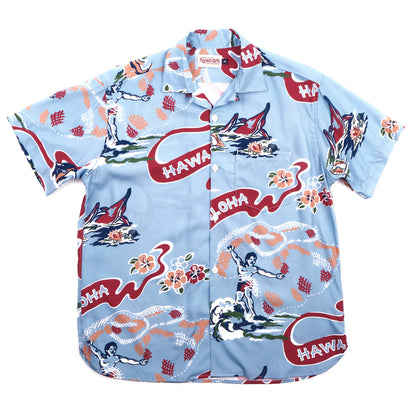 Hawaiian Aloha Shirt - Clear Blue - DUNE + SALT