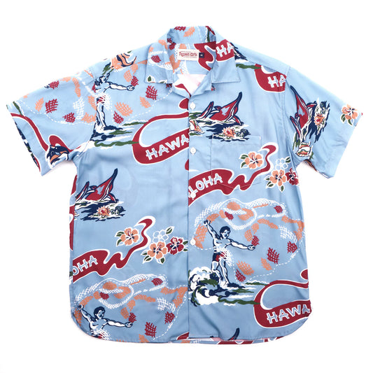 Hawaiian Aloha Shirt - Clear Blue - DUNE + SALT