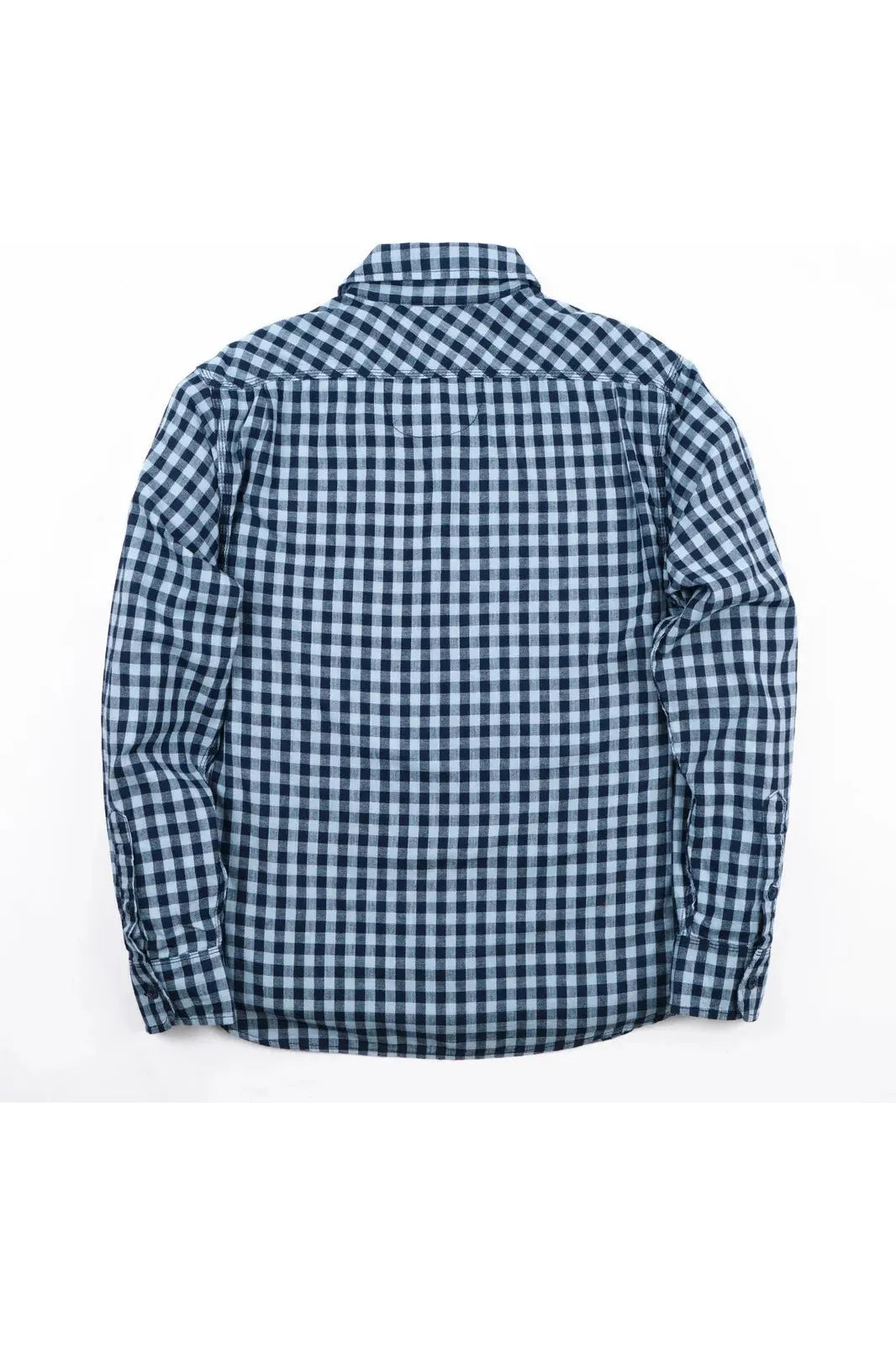 Wells Gingham Workwear Shirt - Indigo - DUNE + SALT