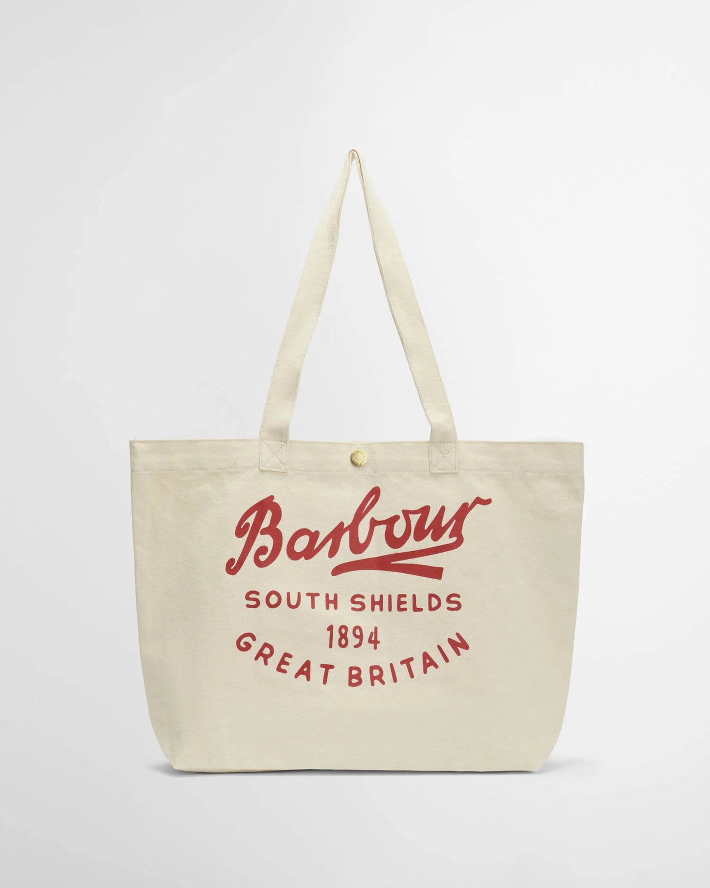 Script Tote Bag - Beige/Red Logo - DUNE + SALT