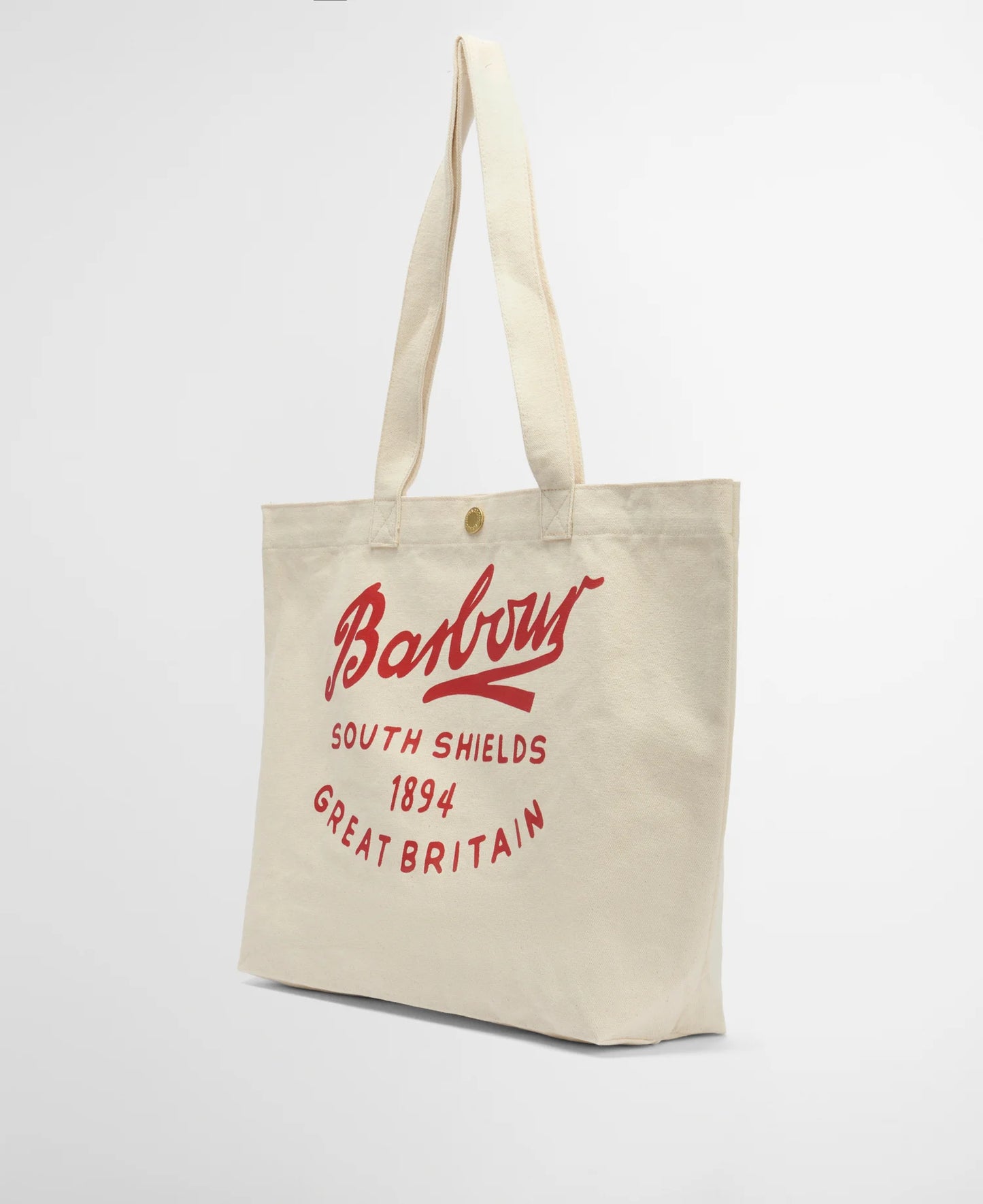 Script Tote Bag - Beige/Red Logo - DUNE + SALT