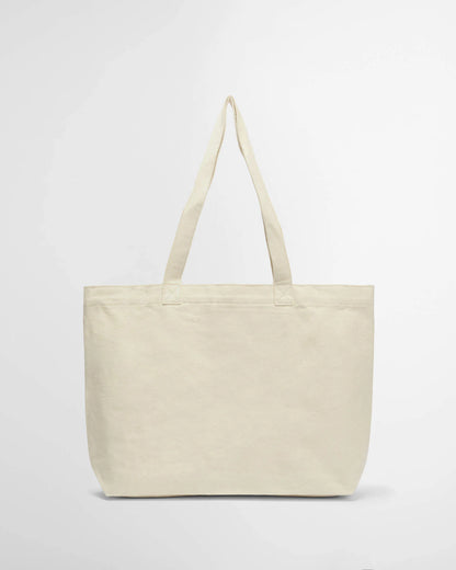 Script Tote Bag - Beige/Red Logo - DUNE + SALT