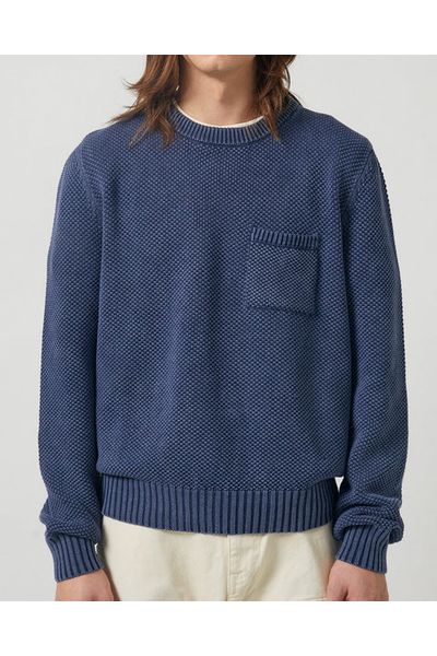 Pocket Crewneck - Navy - DUNE + SALT