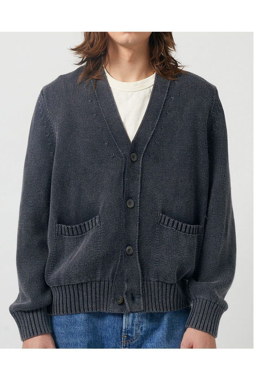Acid Wash Cardigan - Black - DUNE + SALT